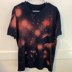 The North Face Navy Parks Graphic Short Sleeve Shirt (Tie-Dyed Front)